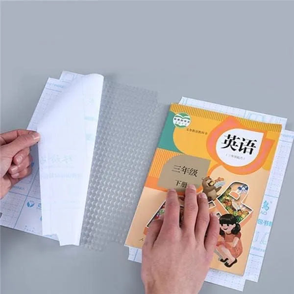ClearCover Sticker Book Covers™ – Set of 30 Transparent Self-Adhesive Sheets (3 Sizes)