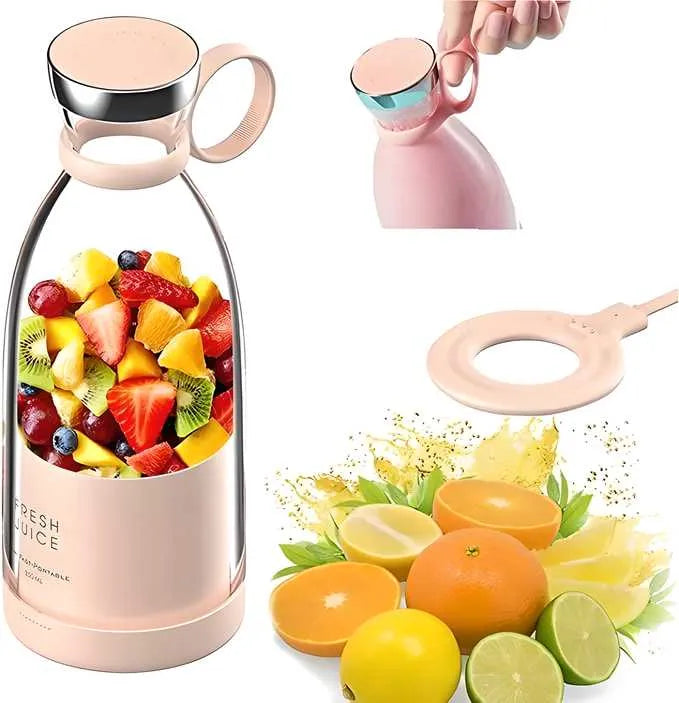 JuicyGo™ Electric Mini Juicer Bottle – Rechargeable Portable Blender for Smoothies & Juices