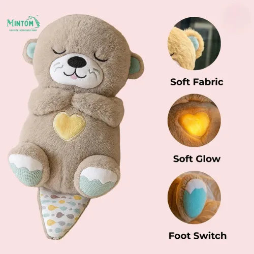 Breathing Teddy Bear with Soothing Music™ – Anxiety Relief Plush Toy for Kids & Adults