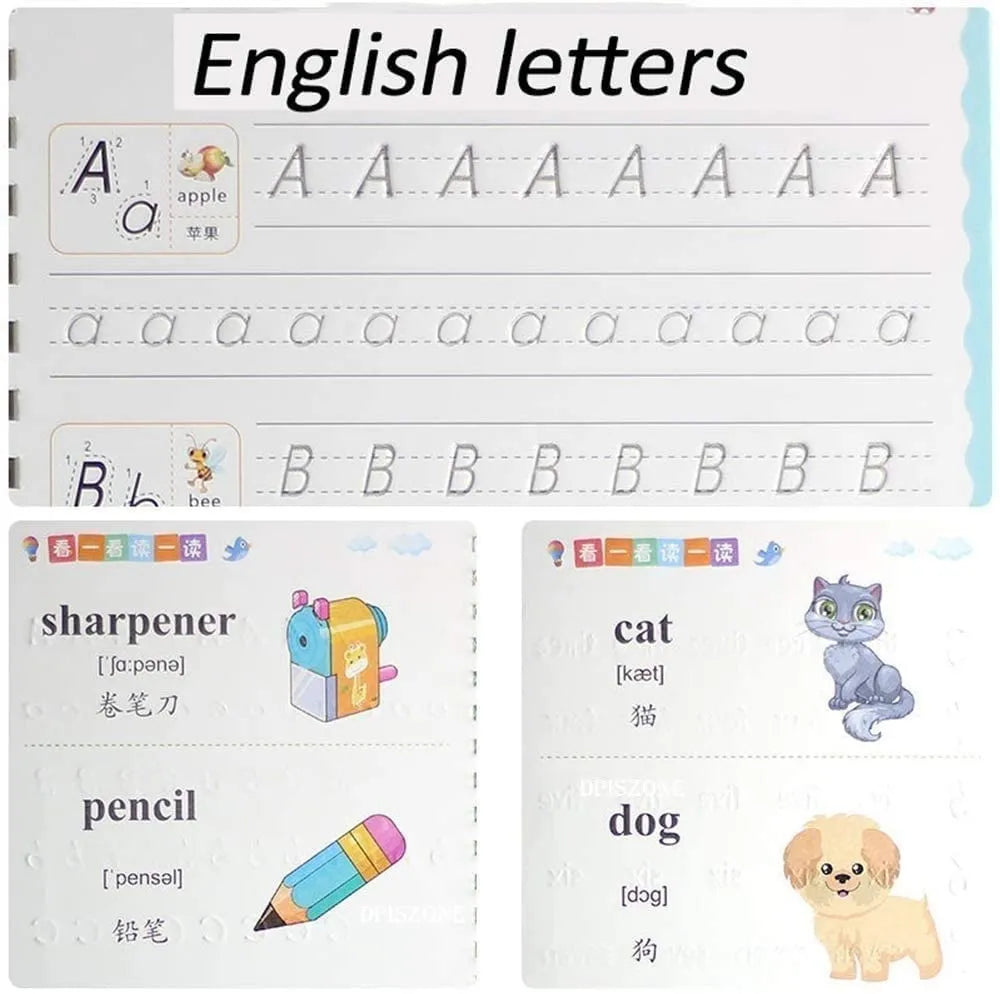 Sank Magic Practice Copy Book™ – Reusable Handwriting Workbook for Kids