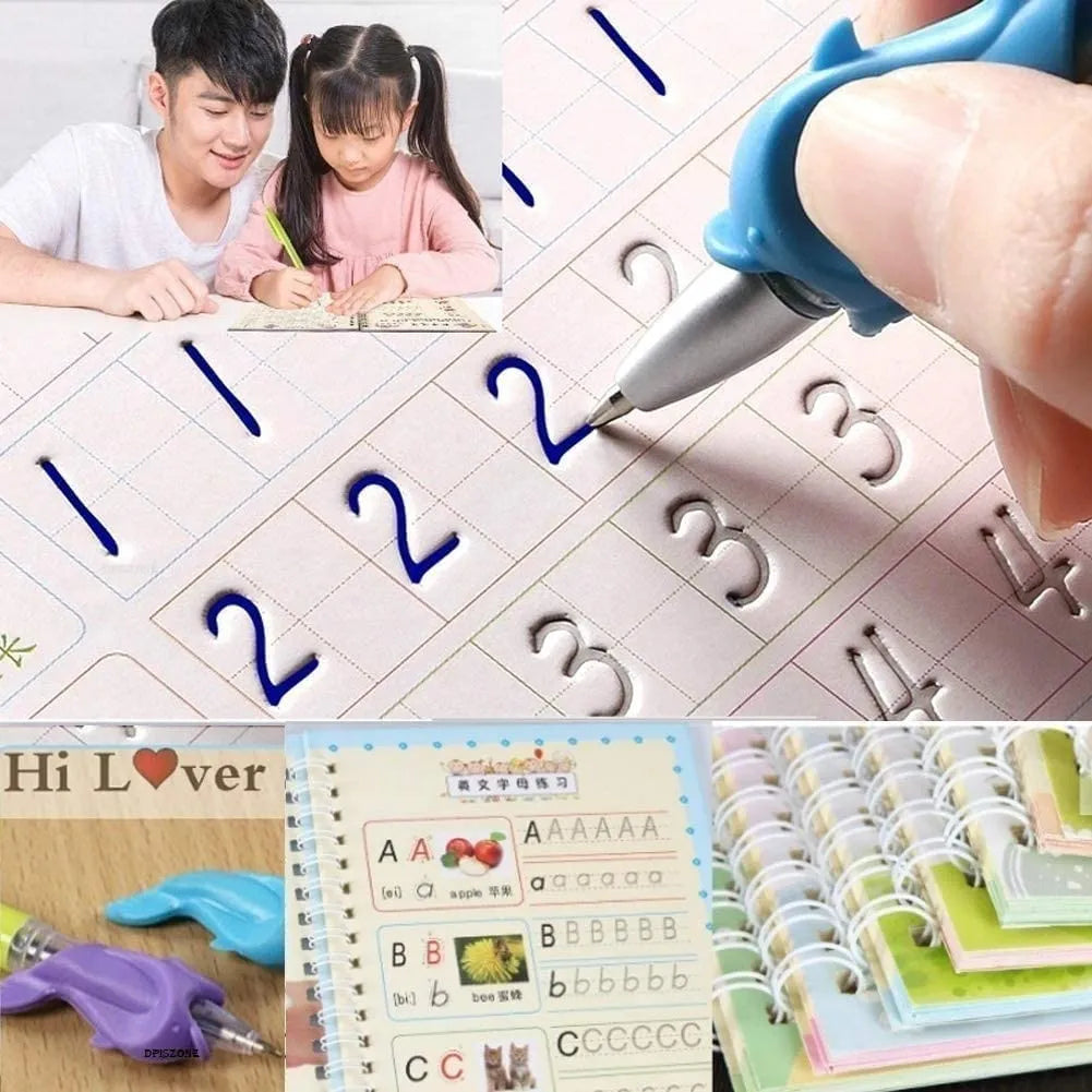 Sank Magic Practice Copy Book™ – Reusable Handwriting Workbook for Kids