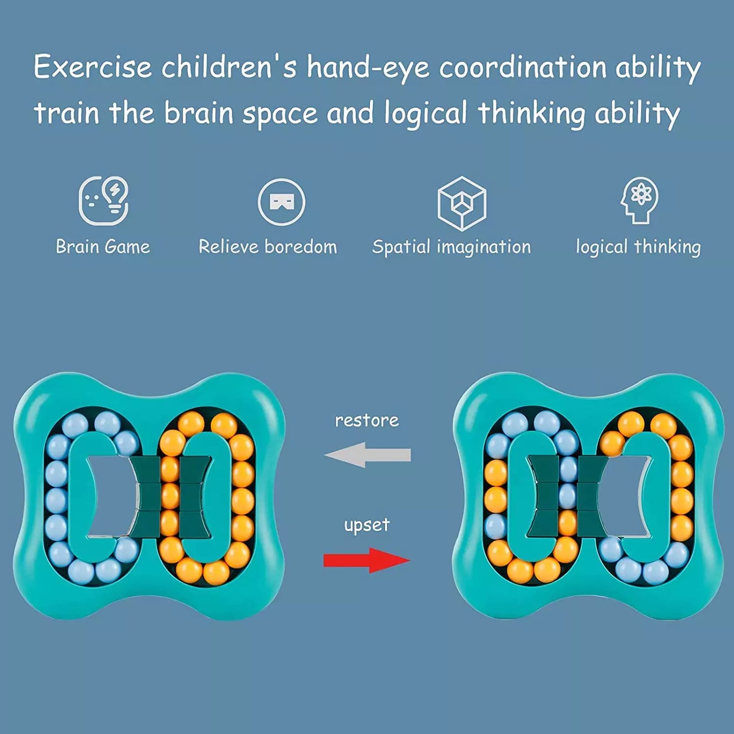 Rotating Magic Bean Cube – Intelligent Stress Relief Toy™