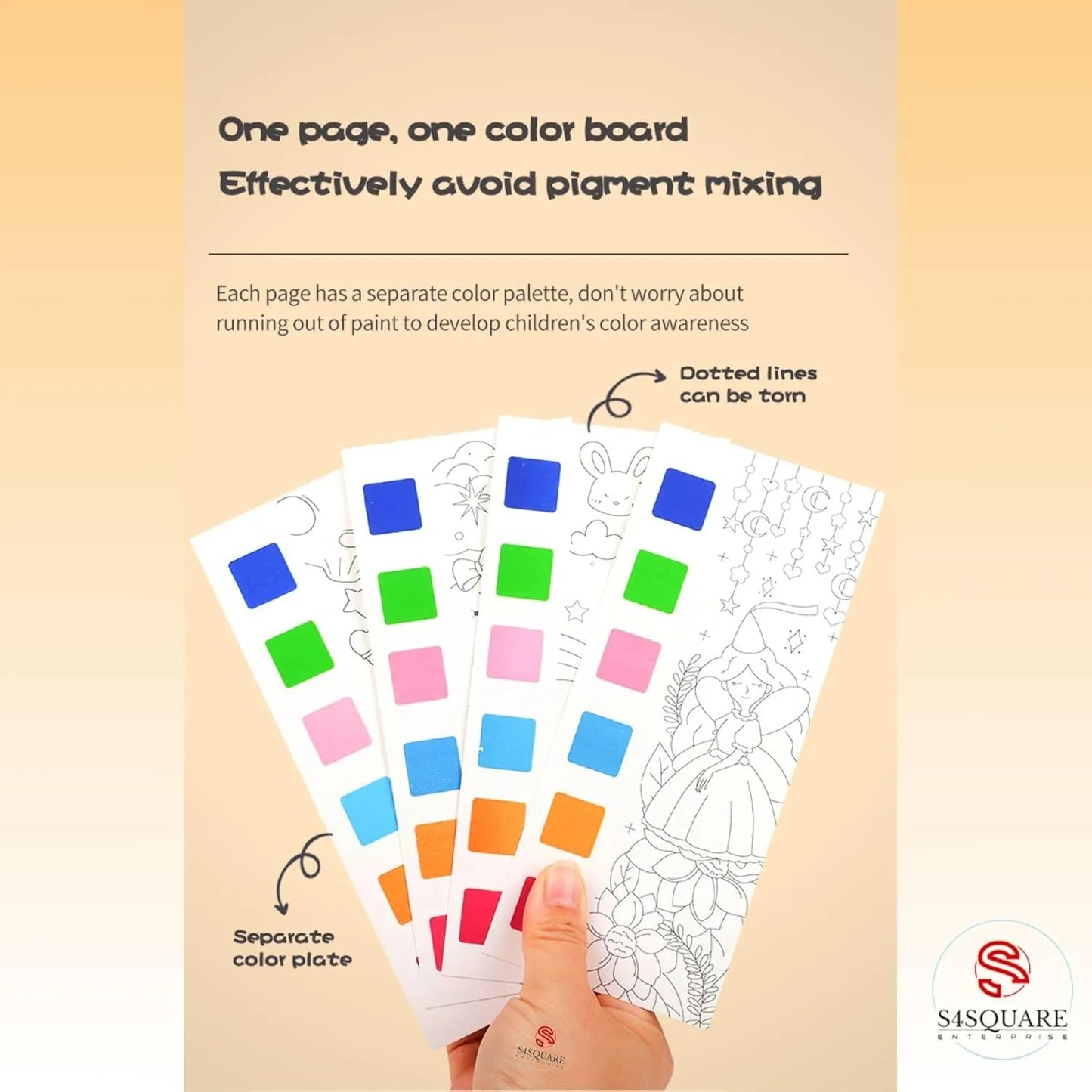 Watercolor Painting Book Set with Brush™ (Pack of 3)