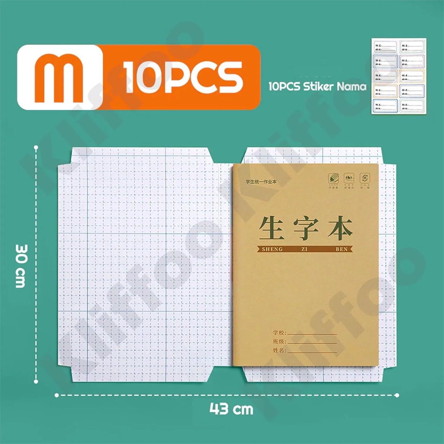 ClearCover Sticker Book Covers™ – Set of 30 Transparent Self-Adhesive Sheets (3 Sizes)