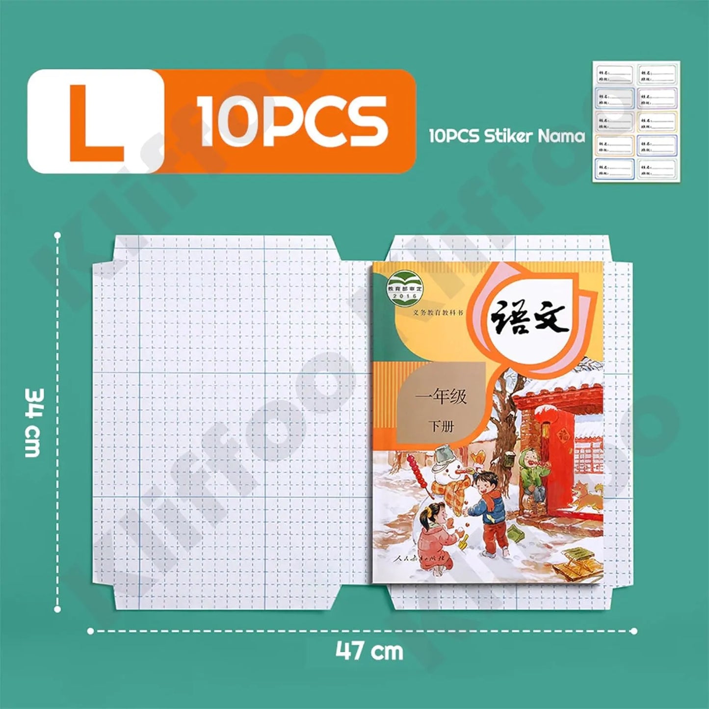 ClearCover Sticker Book Covers™ – Set of 30 Transparent Self-Adhesive Sheets (3 Sizes)