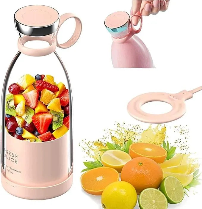 JuicyGo™ Electric Mini Juicer Bottle – Rechargeable Portable Blender for Smoothies & Juices
