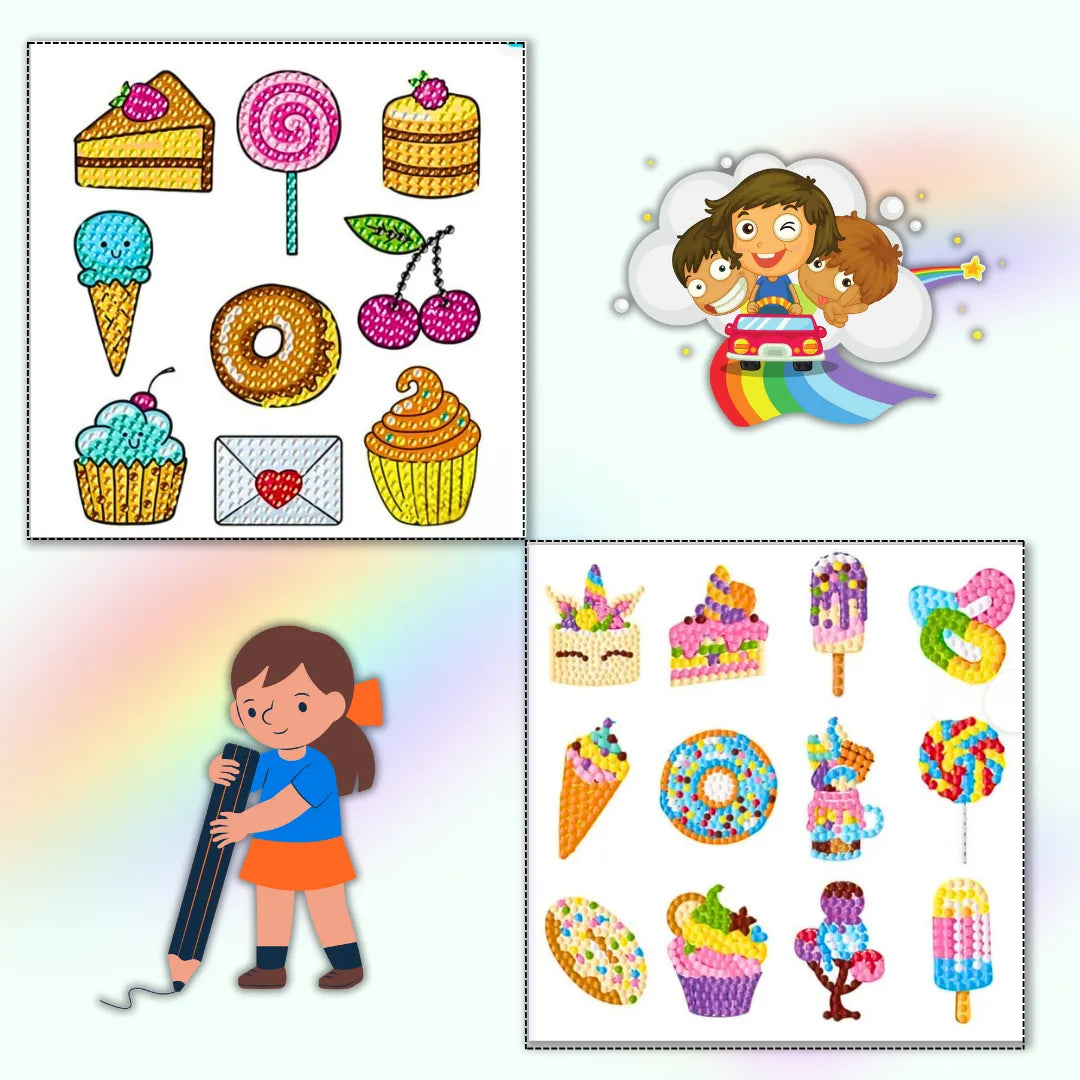 Mintom Diamond Painting Stickers™ - More than 8 Stickers