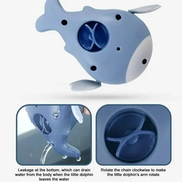 Aqua Play 3Pcs Dolphin Wind-Up Bath Toy Set™