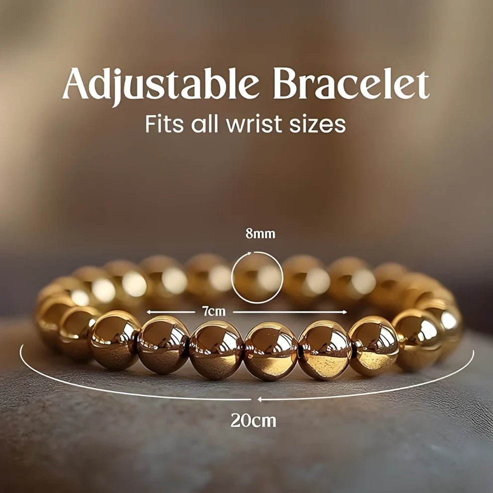 Golden Pyrite Bracelet™ - 8mm Beads