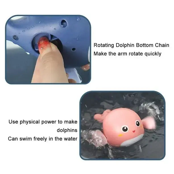 Aqua Play 3Pcs Dolphin Wind-Up Bath Toy Set™