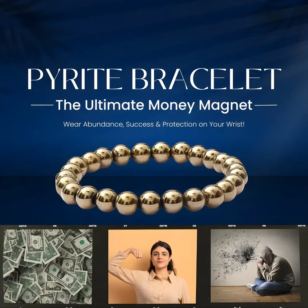 Golden Pyrite Bracelet™ - 8mm Beads