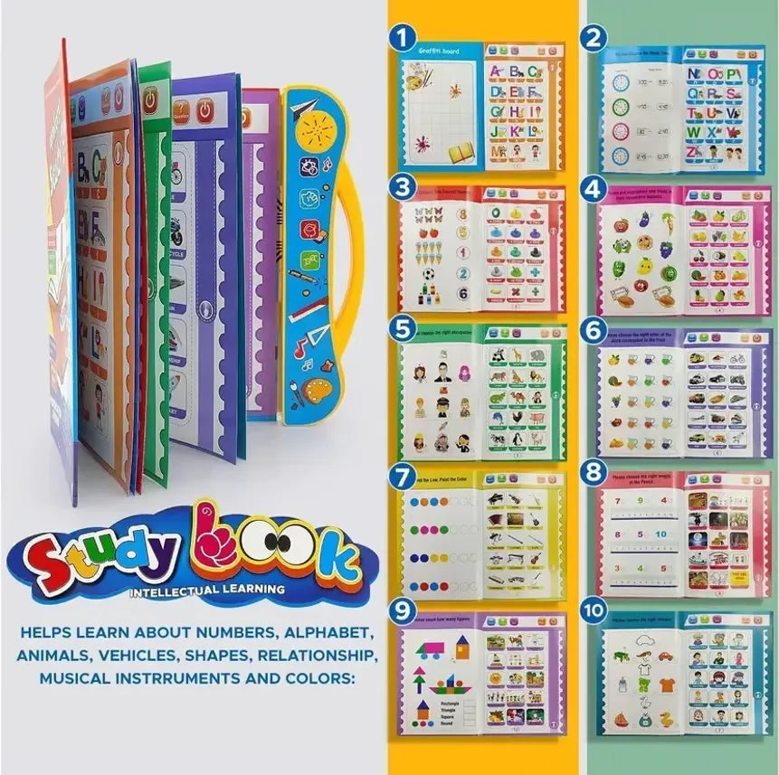 Interactive Learning Sound Book for Kids – Touch & Learn Fun™