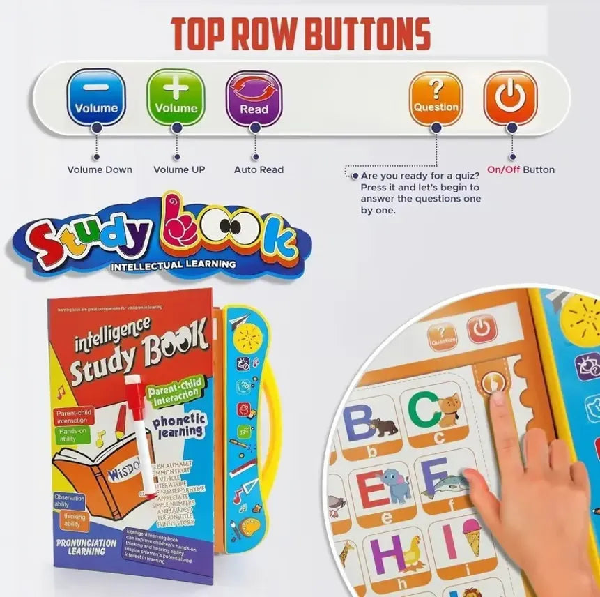 Interactive Learning Sound Book for Kids – Touch & Learn Fun™