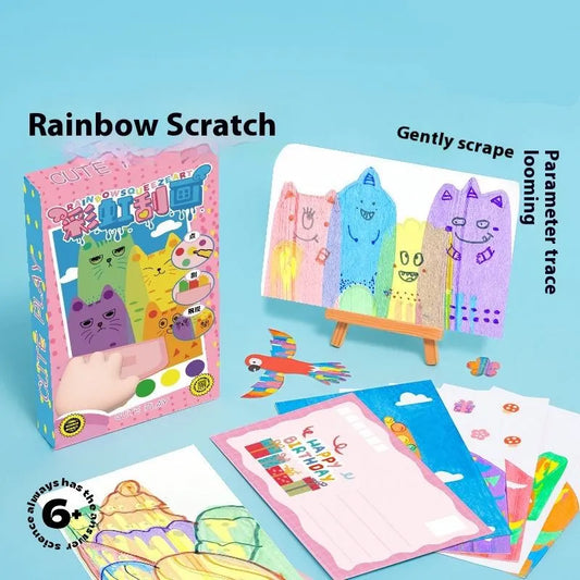ColorFizz™ Rainbow Squeeze & Scratch Kit – Creative DIY Art Toy for Kids