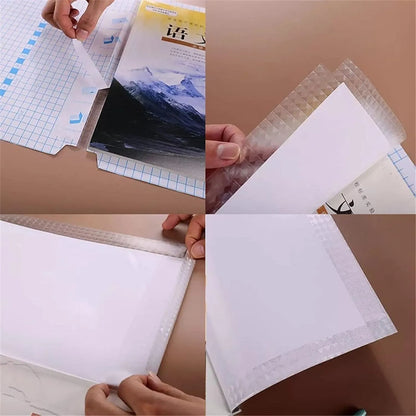 ClearCover Sticker Book Covers™ – Set of 30 Transparent Self-Adhesive Sheets (3 Sizes)