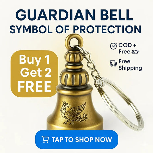 Guardian Bell Keychain™ – Good Luck Charm for Bike, Car & Home | Tibetan Style (Buy 1 Get 2 Free)