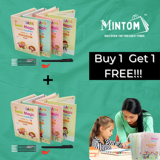 Sank Magic Practice Copy Book™ - BUY 1 SET & GET 1 SET FREE -  Reusable Handwriting Workbook for Kid