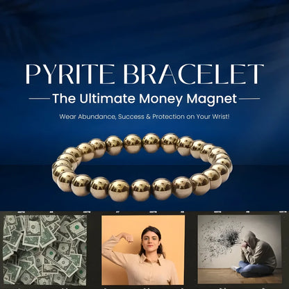 Golden Pyrite Bracelet™ - 8mm Beads