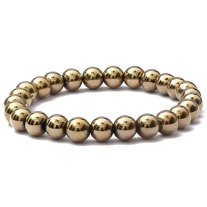 Golden Pyrite Bracelet™ - 8mm Beads